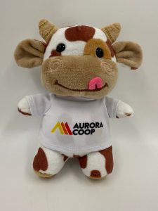 Vaquinhas de pelúcia personalizada